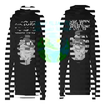 Planeta Tierra Protección Del Cambio Climático Medio Ambiente Regalo Camiseta de manga larga - Regaloses