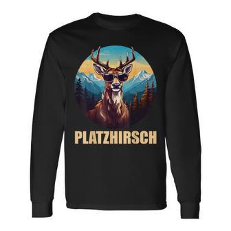 Platzhirsch Beim Wandern Berge Langarmshirts - Geschenkecke