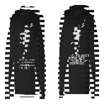 Pole Vault Longest Pole High Jump Pole Vaulter Jump Sports Long Sleeve T-Shirt - Monsterry