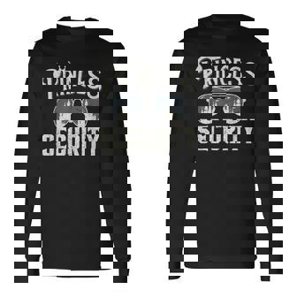 Princess Security Protection Birthday Party Matching Family Long Sleeve T-Shirt - Thegiftio UK