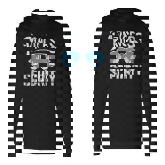 Princess Security Protection Birthday Party Matching Family Long Sleeve T-Shirt | Seseable UK