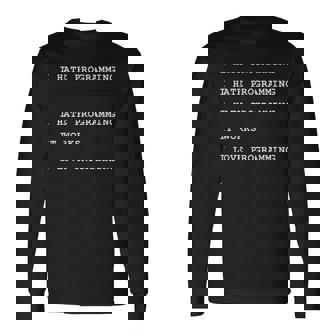 Programmierer Informatiker Lustiges Ich Hasse Programmieren Langarmshirts - Geschenkecke