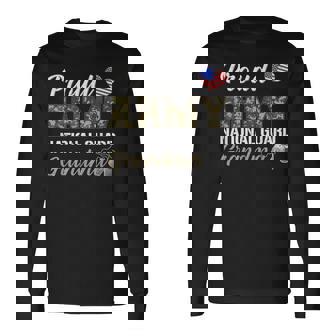 Proud Army National Guard Grandma Military Pride Costume Long Sleeve T-Shirt - Monsterry