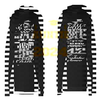 Proud Auntie Class Of 2024 Nursing Graduate Nurse Long Sleeve T-Shirt - Monsterry