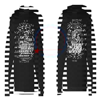 Proud To Be A Military Veteran Service Esteem Patriotic Seal Long Sleeve T-Shirt - Monsterry