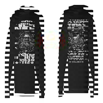 Proud Niece Of A US Army Veteran Military Vet's Family Long Sleeve T-Shirt - Monsterry