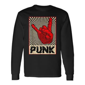 Punk Rock Music Against Nazis Against Right Langarmshirts - Geschenkecke