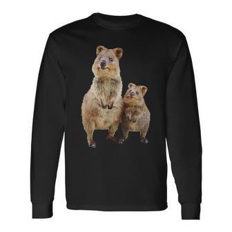 Quokka Australian Quokka With Baby Langarmshirts - Geschenkecke