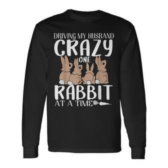Rabbits Tshirt Gift Crazy Rabbit Lovers One Rabbit Long Sleeve T-Shirt - Monsterry