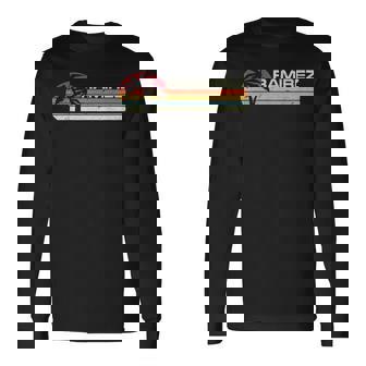 Ramirez Nom De Familleintage Des Années 80 Et 90 Coucher De Soleil Avec Palmiers T-shirt à manches longues - Cadeauxyz