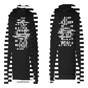 This Is My Therapy Gym Workout Motivational Long Sleeve T-Shirt - Monsterry
