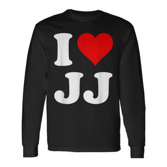 Red Heart I Love Jj Langarmshirts - Geschenkecke