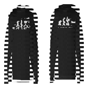 Regalo Para El Dueño Del Perro Evolución Del Perro Amante Camiseta de manga larga - Regaloses
