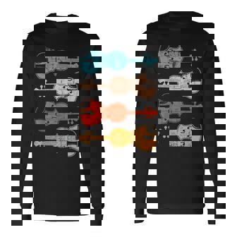 Regalo Para Uniolinista Instrumento Musical Retroiolín Camiseta de manga larga - Regaloses