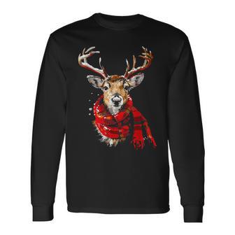 Reindeer Graphic Illustration Reindeer Langarmshirts - Geschenkecke