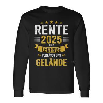 Rente 2025 Legend Leaves Terrain For Retirees Langarmshirts - Geschenkecke