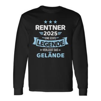 Rentner 2025 Legend Leaves Terrain For Retirement Langarmshirts - Geschenkecke