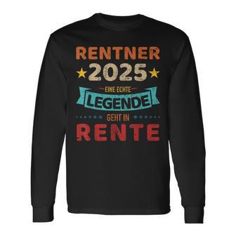 Rentner 2025 Legend Retirement For Grandpa Langarmshirts - Geschenkecke