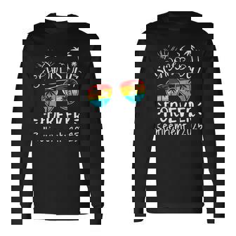 Retirement 2025 Schools Out Forever Retired Beach Life Long Sleeve T-Shirt - Seseable