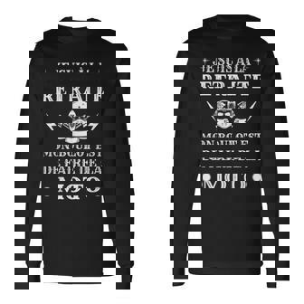 Retraite Moto Humour Motard Homme Droles T-shirt à manches longues - Cadeauxyz