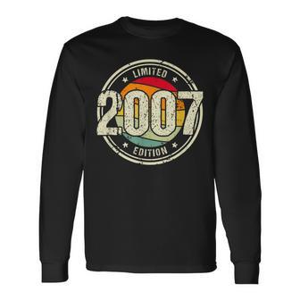 Retro 16 Yearsintage 2007 Limited Edition 16Th Birthday Langarmshirts - Geschenkecke