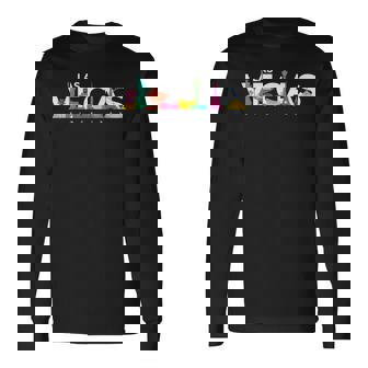 Retro Las Vegas Nevada Las Vegas Strip Casino Vacation Premium Long Sleeve T-Shirt - Monsterry