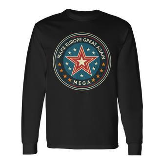 Retro Megaintage Make Europe Great Again Langarmshirts - Geschenkecke