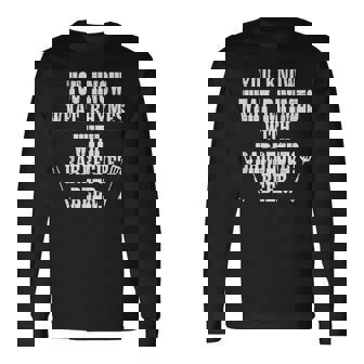 What Rhymes With Barbecue Bbq Grillin Grilling Dad Men Long Sleeve T-Shirt - Monsterry