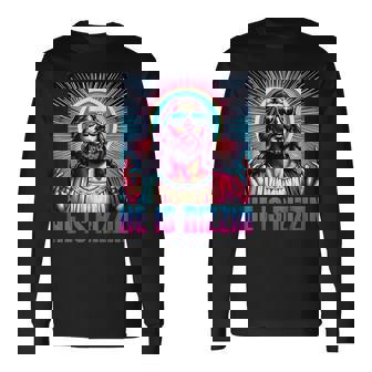 He Is Rizzin Jesus Long Sleeve T-Shirt - Thegiftio UK