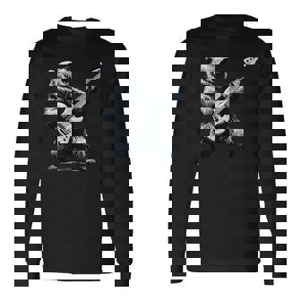 Rocking Bear Bass Guitar Player Concert Festival Music Cool Long Sleeve T-Shirt | Seseable CA
