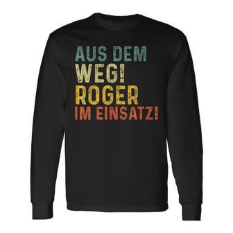 Roger Lustiger Spruch Nameorname Langarmshirts - Geschenkecke