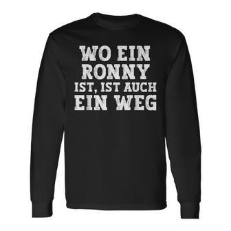 Ronny Saying For Birthday First Name Ronny Langarmshirts - Geschenkecke