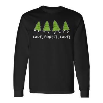 Running Forest Running Parody Sayings Langarmshirts - Geschenkecke