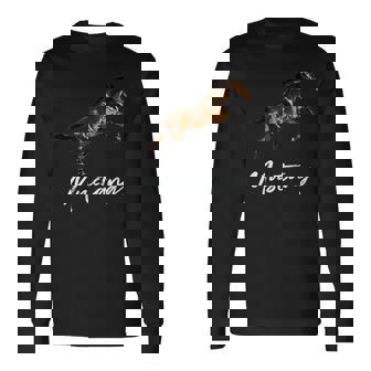 Running Wild Mustang Horse Breed Equestrian Lover Shirt Long Sleeve T-Shirt - Monsterry