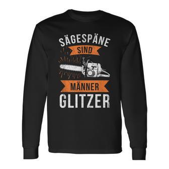 Sägespäne Sind Männerglitzer Lumberjack Forestry Langarmshirts - Geschenkecke