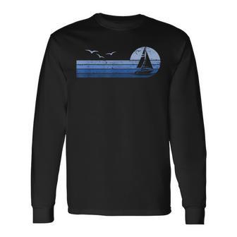 Sailing Skipper Sailing Boat Captain Sailing Langarmshirts - Geschenkecke