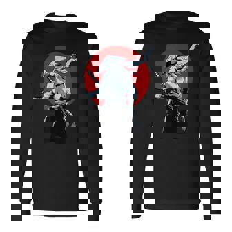 Samurai Militar Japonés Japón Guerrero Samurai Camiseta de manga larga - Regaloses