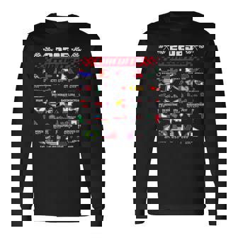 Schedule Racing Fast Cars Race Vintage Costume Formula 2025 Open Wheel Tracks Flag Lover Black Long Sleeve T-Shirt | Mazezy