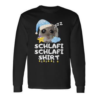 Schlafi Schlafi Sad Hamster Cute Hamstie Langarmshirts - Geschenkecke