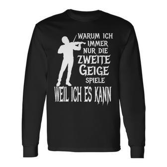 Secondiolin Classic Orchestra Musician Langarmshirts - Geschenkecke