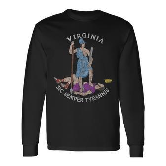 Sellointage Deirginia Sic Semper Tyrannis Camiseta de manga larga - Regaloses