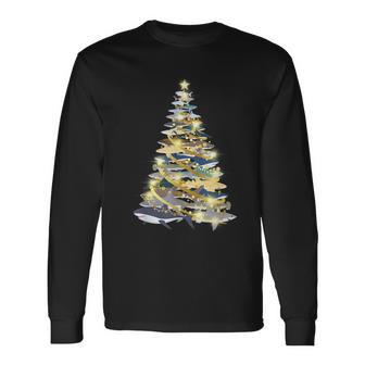 Shark Christmas Tree Xmas Diving Langarmshirts - Geschenkecke