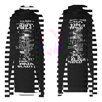 Si Tengo Que Ser Una Princesa Que Sea Guerrera 8 Marzo Cuello Camiseta de manga larga - Regaloses