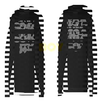 Sigma Sigma Boy Meme Long Sleeve T-Shirt - Seseable