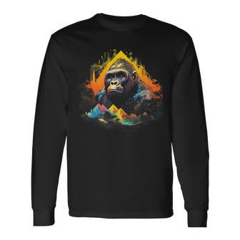 Silverback Gorilla Monkey Animal Langarmshirts - Geschenkecke