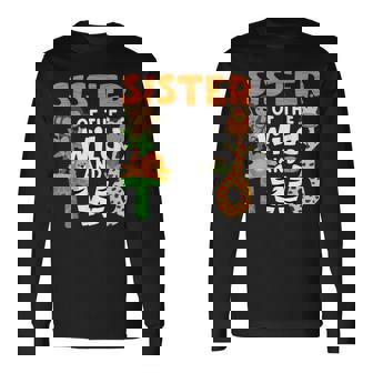 Sister Of The Wild And Two 2 Zoo Theme Party Safari Jungle Long Sleeve T-Shirt - Monsterry