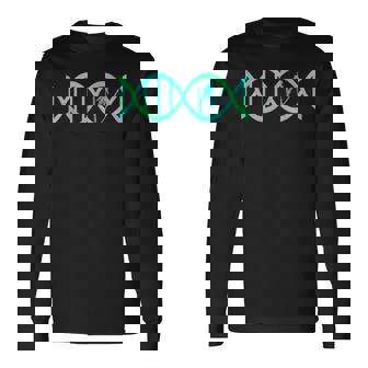 Ski Jumper DNA Ski Jumping Skier Athlete Skiing Winter Sport Long Sleeve T-Shirt - Monsterry