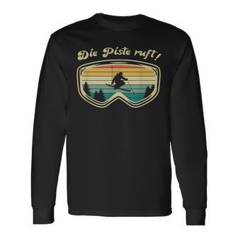 Skifahrer Herrenintage Skifahren Skifahrer Geschenk Langarmshirts - Geschenkecke