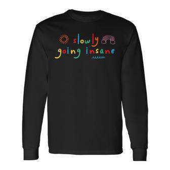 Slow Crazy Kidcore Clowncore Aesthetic Langarmshirts - Geschenkecke