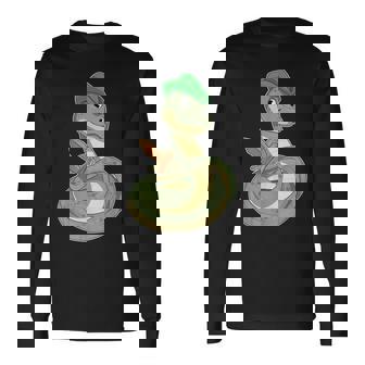 Snake Pirate Sword Long Sleeve T-Shirt - Monsterry